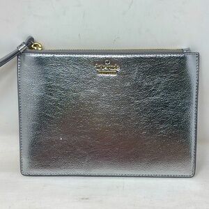 Kate Spade silver clutch